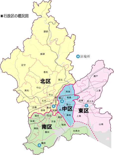行政区の概況図